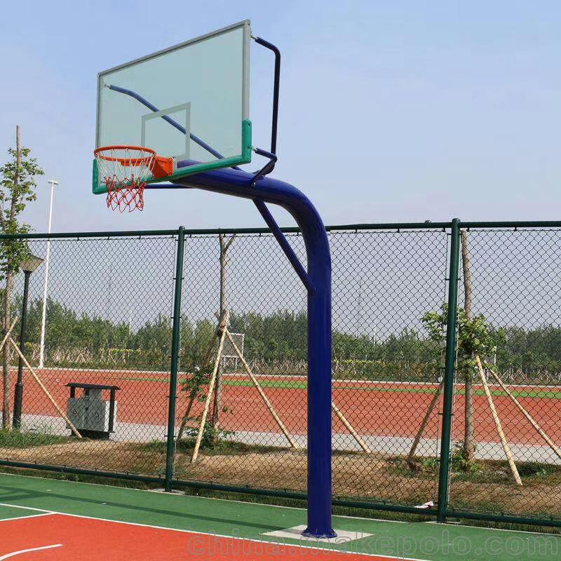 Underground round tube basketball stand