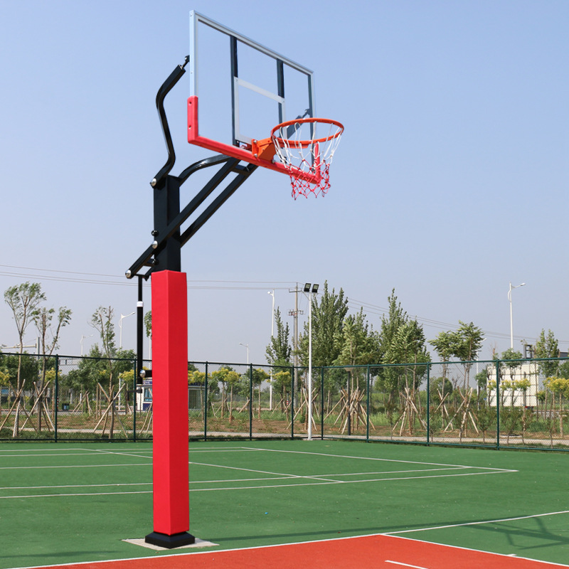 Outdoor basketball hoop