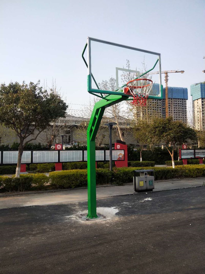 72 inch underground basketball hoop-square column