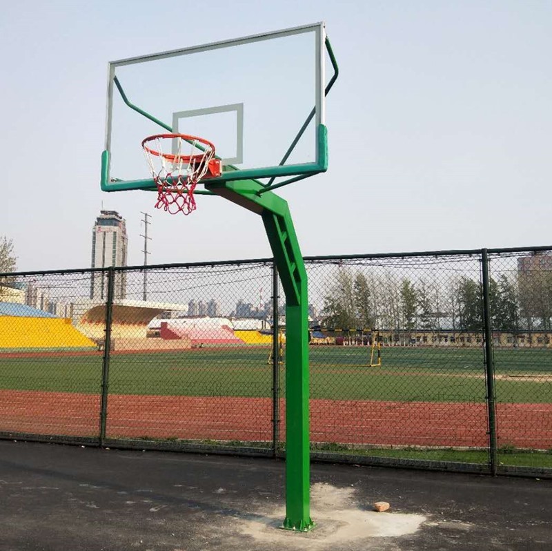 72 inch underground basketball hoop-square column